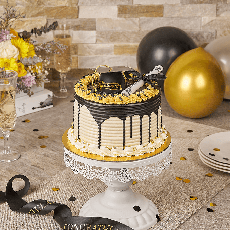 Big Ideas Graduation Cake, cake gift, cake, graduation gift, graduation, vanilla gift, vanilla, bakery gift, bakery, gourmet gift, gourmet