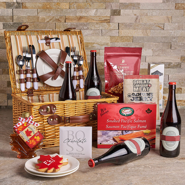 Canadian Bounty Picnic Basket Canada Day gift baskets Canada