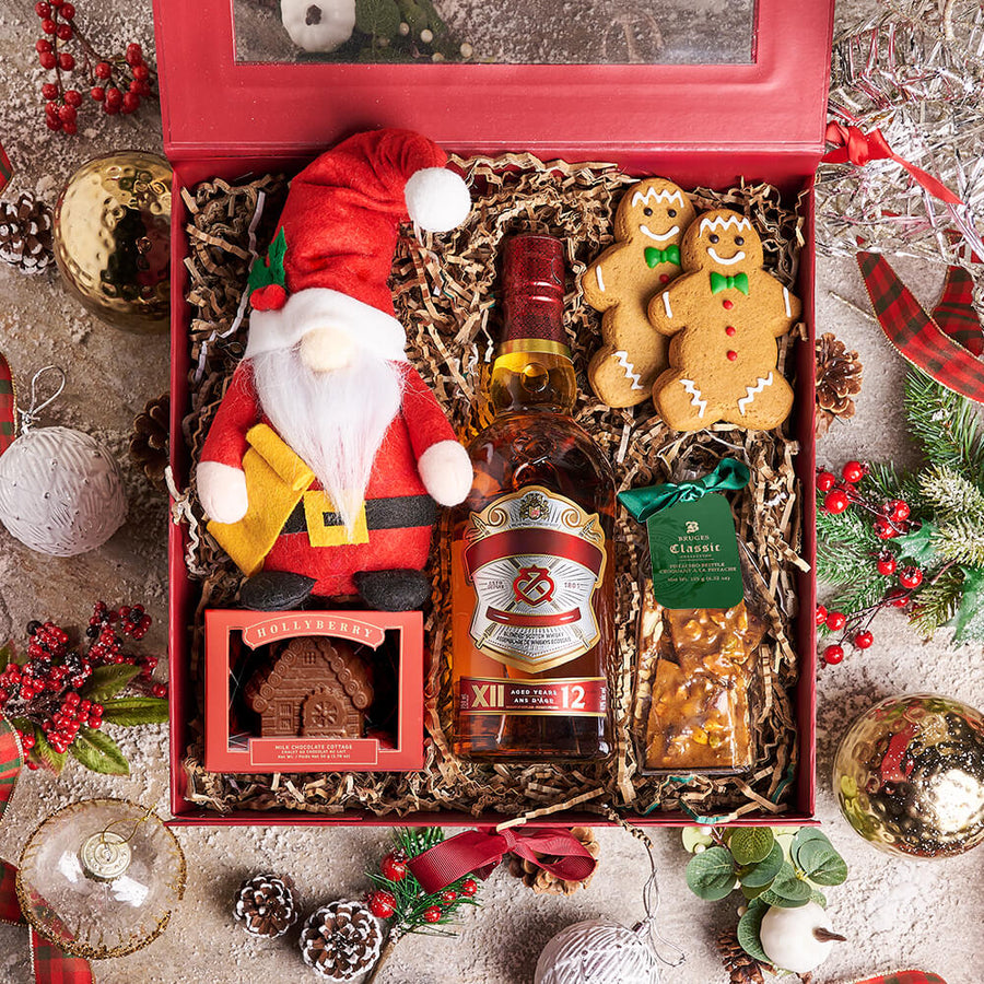 Cheers to Mr. Claus Gift Set, christmas gift, christmas, holiday gift, holiday, liquor gift, liquor, gourmet gift, gourmet