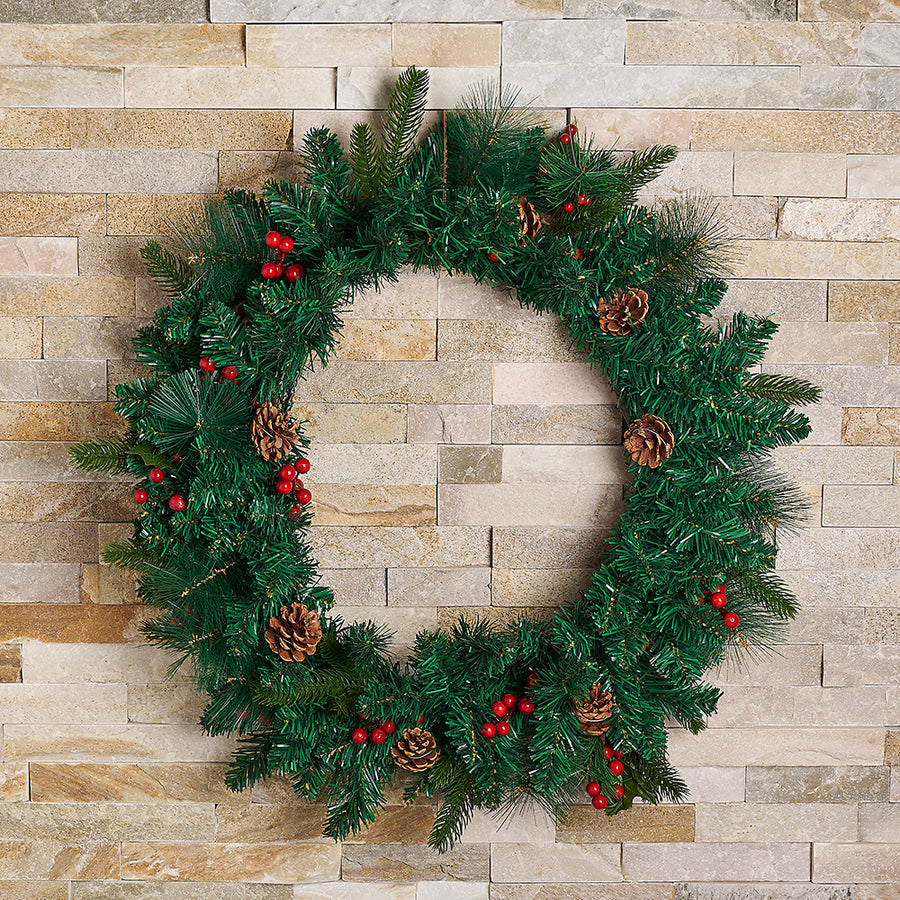 Faux Christmas Wreath, christmas gift, christmas, holiday gift, holiday, decoration gift, decoration