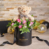 Graduate Teddy & Rose Gift, graduate gift basket, graduate gift, graduate, flower gift, flowers, graduation gift, graduation