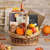 Happy Thanksgiving Fruit & Wine Basket, wine gift, wine, gourmet gift, gourmet, thanksgiving gift, thanksgiving, fall gift, fall, fruit gift, fruit