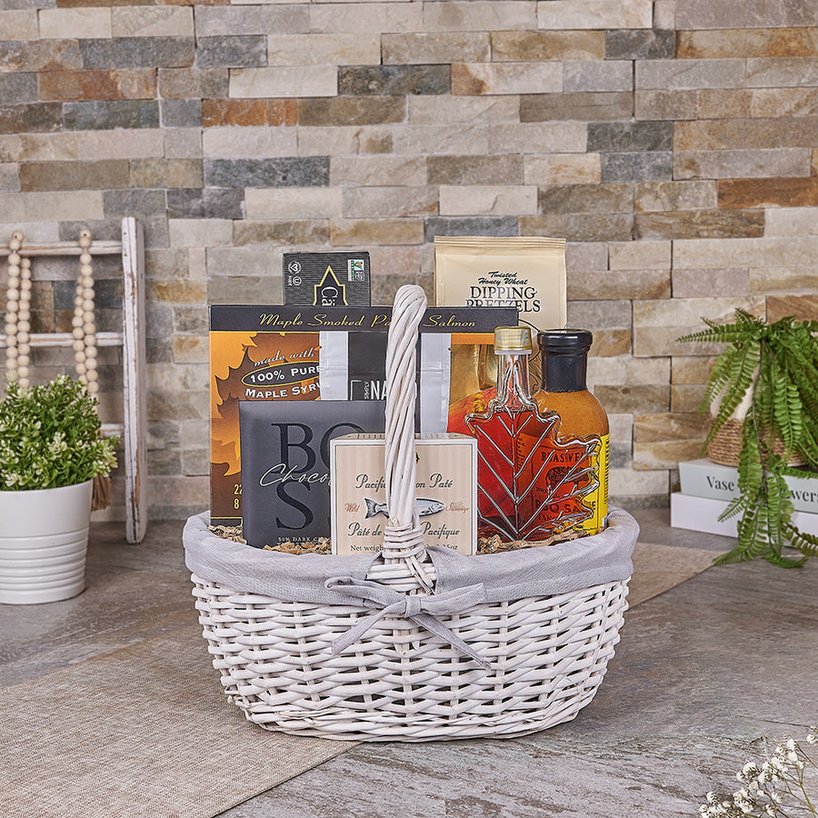 Lovely Salmon Gift Basket, seafood gift, seafood, gourmet gift, gourmet, salmon gift, salmon, Canada delivery