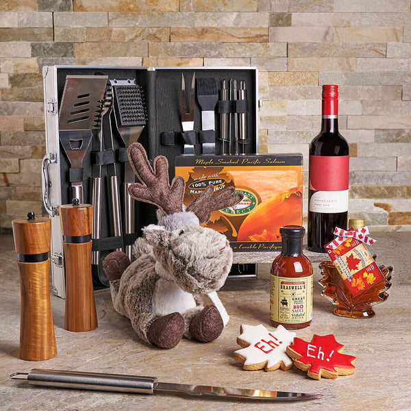 The Canada Moose BBQ Gift Basket Canada Day gift baskets Canada delivery YORKVILLE'S Canada