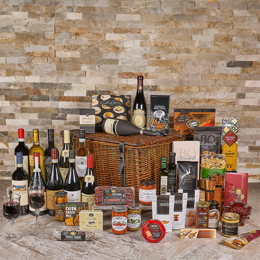 The Presidential with Table Wines, wine gift, wine, gourmet gift, gourmet, luxury gift, luxury, luxury wine gift, luxury wine, Canada delivery, Set 28456-2024