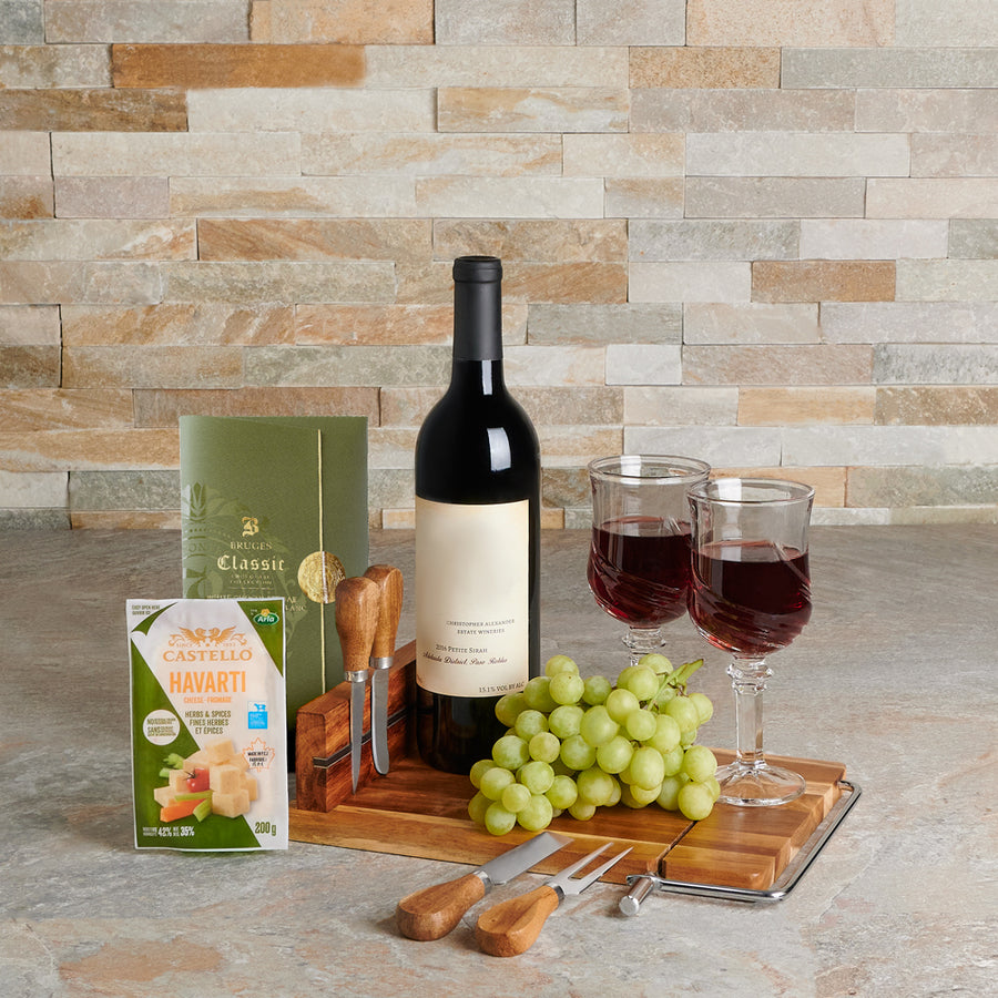 The Kosher Party Starter Wine Gift, gourmet gift, gourmet, wine gift, wine, kosher gift, kosher, kosher wine gift, kosher wine gift