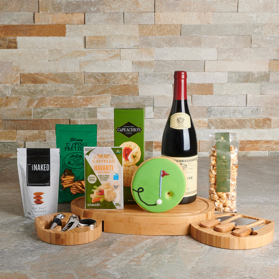 Crunchy & Sweet Golf Gift Set, gourmet gift, gourmet, wine gift, wine, golf gift, golf, sports gift, sports