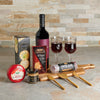 Salami & Cheese Combo Wine Gift Set, wine gift, wine, gourmet gift, gourmet, cheeseboard gift, cheeseboard, cheese gift, cheese