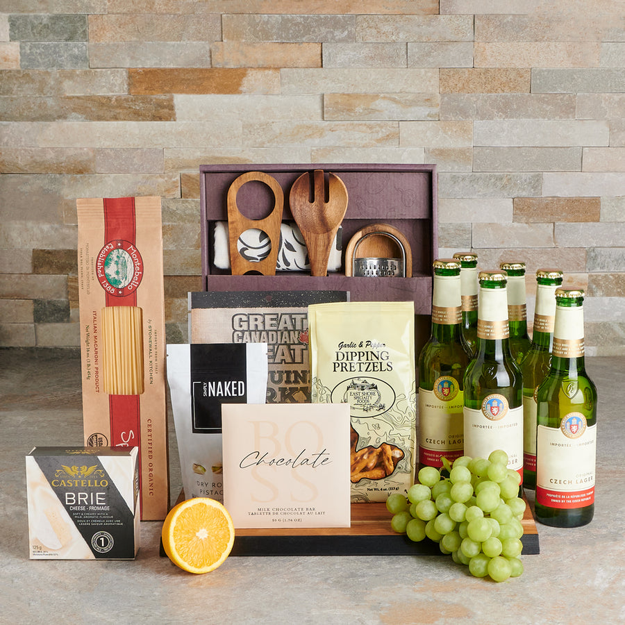 The Gourmet Beer & Snacking Gift Set, gourmet gift, gourmet, beer gift, beer, pasta gift, pasta
