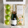Pure Delight Fruit & Snack Box with Champagne, gourmet gift, gourmet, sparkling wine gift, sparkling wine, champagne gift, champagne
