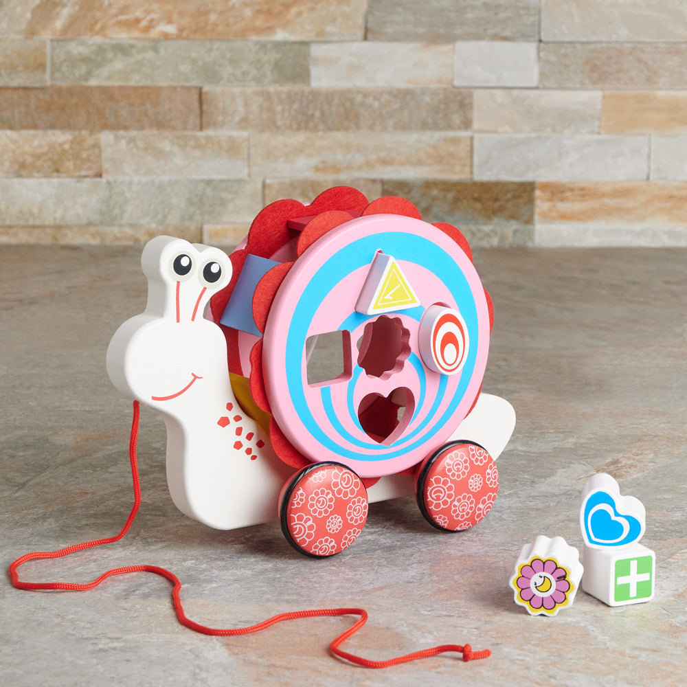 Birbaby Pull Along Snail Toy