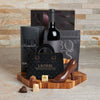 Chocolates & Wine Pair Gift Basket, chocolate gift, chocolate, wine gift, wine, gourmet gift, gourmet