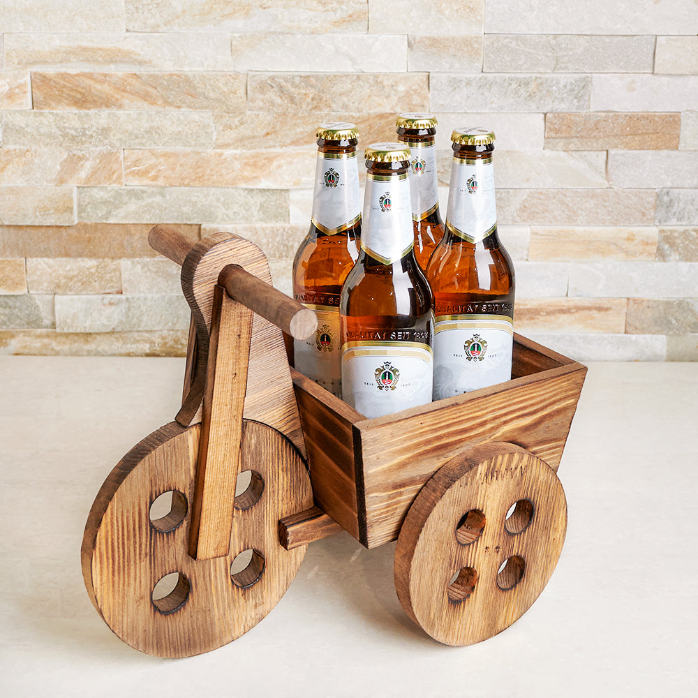 Father’s Day Rustic Beer Cart, beer gift baskets, gourmet gifts, gifts, father’s day, father’s day gifts