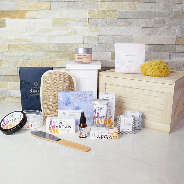 Serenity Spa Gift Crate spa gift baskets Canada delivery