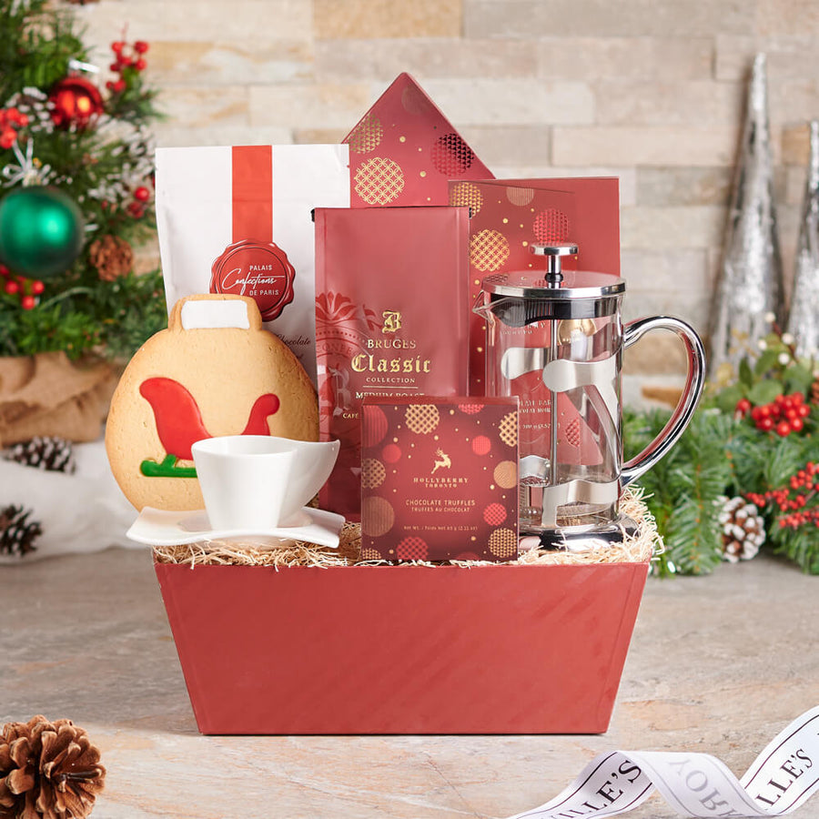 Dashing Through the Snow Coffee Gift Set, christmas gift, christmas, holiday gift, holiday, gourmet gift, gourmet, cookie gift, cookie