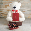 Charming Chocolate & Bear Gift Set, Valentine's Day gifts, plush gifts, chocolate gifts