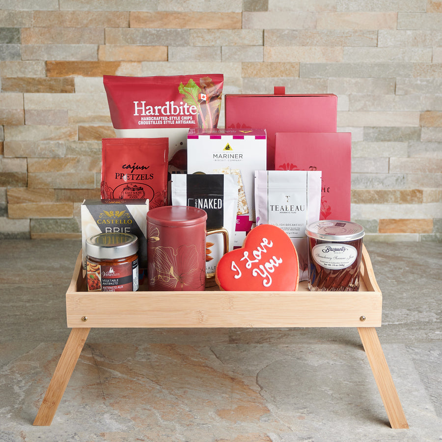 Breakfast in Bed Valentine’s Day Gift Set, Valentine's Day gifts, gourmet gifts