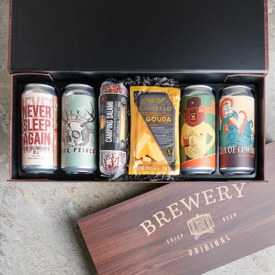 Superb Meat & Cheese Beer Box, beer gifts, craft beer, cheese gifts