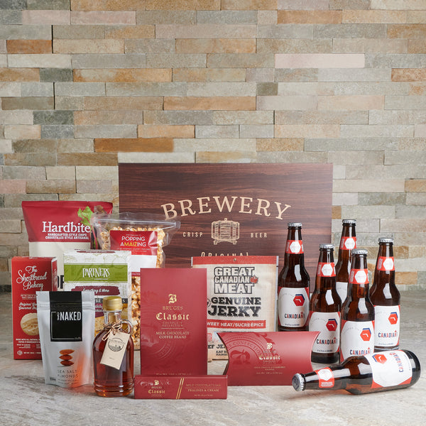 Crunchy & Savoury Gourmet Beer Set Beer gift baskets Canada delivery YORKVILLE'S Canada