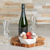 World’s Best Champagne Gift Set, Valentine's Day gifts, chocolate covered strawberries, sparkling wine gifts