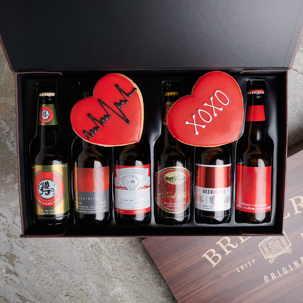 Be My Valentine Beer Crate, Valentine's Day gifts, beer gifts