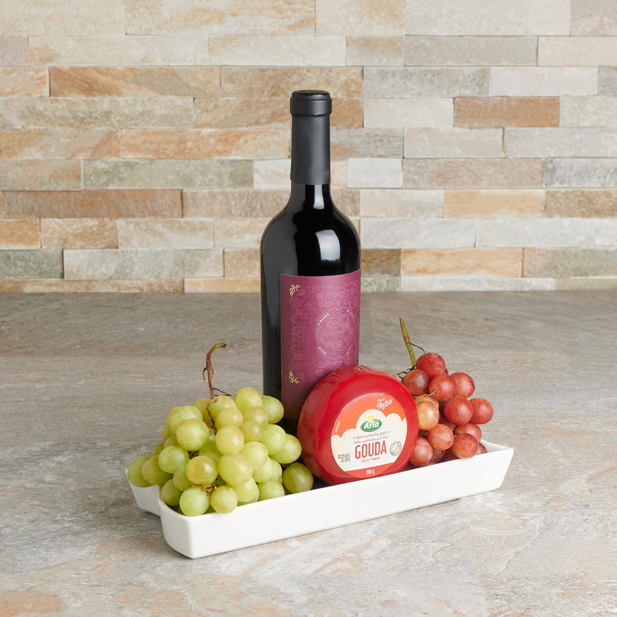 Wine & Grapes Gourmet Gift, wine gift, wine, gourmet gift, gourmet, fruit gift, fruit