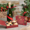 The Easy Does It Xmas Champagne Gift Set, Christmas Gift Baskets, Xmas Gifts, Champagne Gift Baskets, Chocolate truffles, Champagne, Canada Delivery