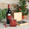 The Christmas Chocolate & Wine Gift, wine gift, wine, chocolate gift, chocolate, wine and chocolate gift, wine and chocolate, christmas gift, christmas, holiday gift, holiday
