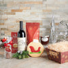 Wine & Jam Christmas Gift Basket, Christmas Gift Baskets, Xmas Gift Baskets, Gourmet Gift Baskets, Wine Gift Baskets, Holiday Gift Baskets, Canada Delivery