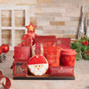 Sweet Santa & Chocolate Christmas Gift Set, christmas gift, christmas, holiday gift, holiday, gourmet gift, gourmet, cookie gift, cookie, tea gift, tea