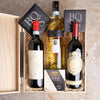 Wine Trio & Snack Gift Box, wine gift, wine, wine trio, chocolate gift, chocolate, cheese gift, cheese