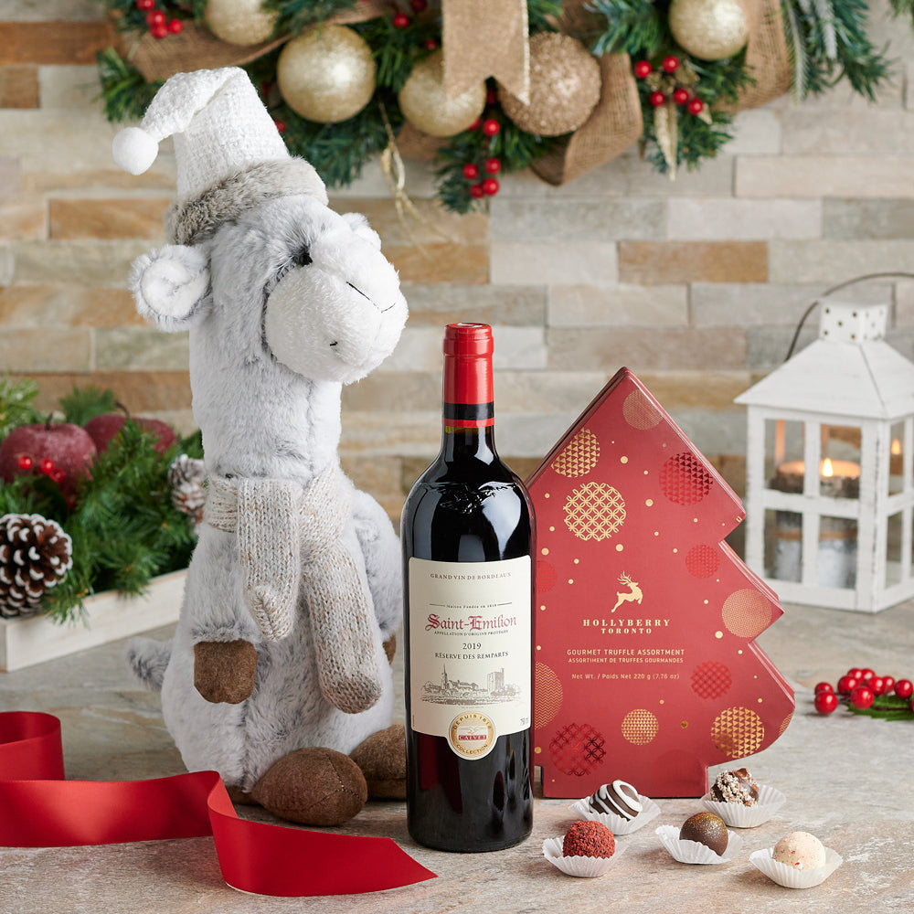 christmas, Chocolate, wine gift, wine, Set 23973-2021, wine gift delivery, delivery wine gift, christmas gift canada, canada christmas gift, toronto
