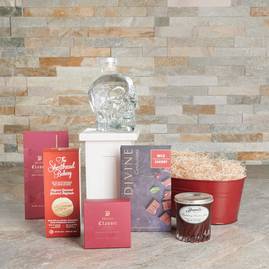 cookies, jam, Liquor Gift Set, vodka, Chocolate, liquor gift set delivery, delivery liquor gift set, vodka set canada, canada vodka set, toronto
