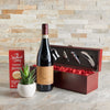 Royal Mahogany Wood Wine Basket, Wine Gift Baskets, Canada Delivery
