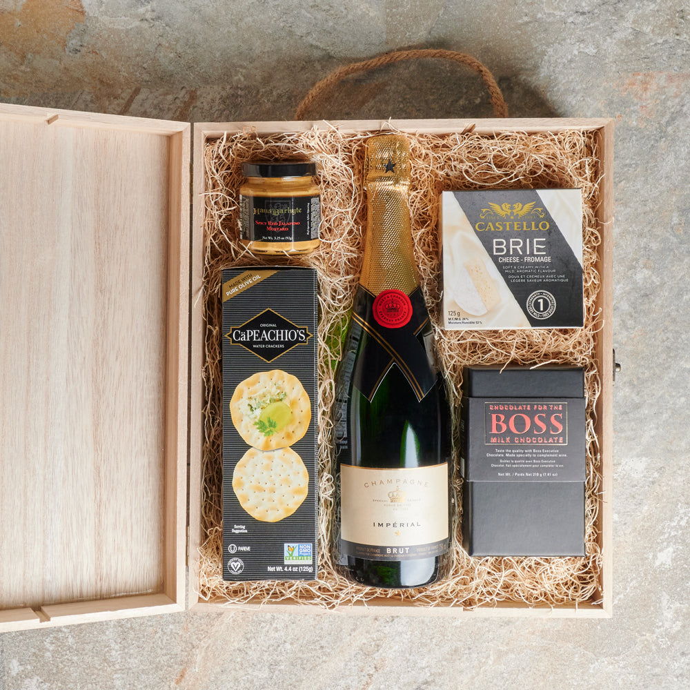 Appetizer & Champagne Gift Box