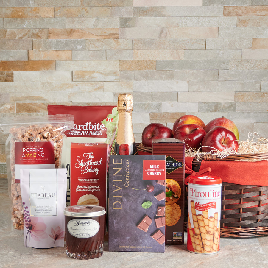 Gourmet Gift Basket, gourmet, Fruits Gift Basket, Fruit, Chocolate Cherries, Chocolate, Champagne Gift Basket, Champagne, champagne gift basket delivery, delivery champagne gift basket, gourmet, fruits, gift basket canada, canada gift basket, toronto