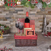 A Classy Christmas Wine Gift Basket, wine gift, wine, christmas gift, christmas, chocolate gift, chocolate, Canada delivery