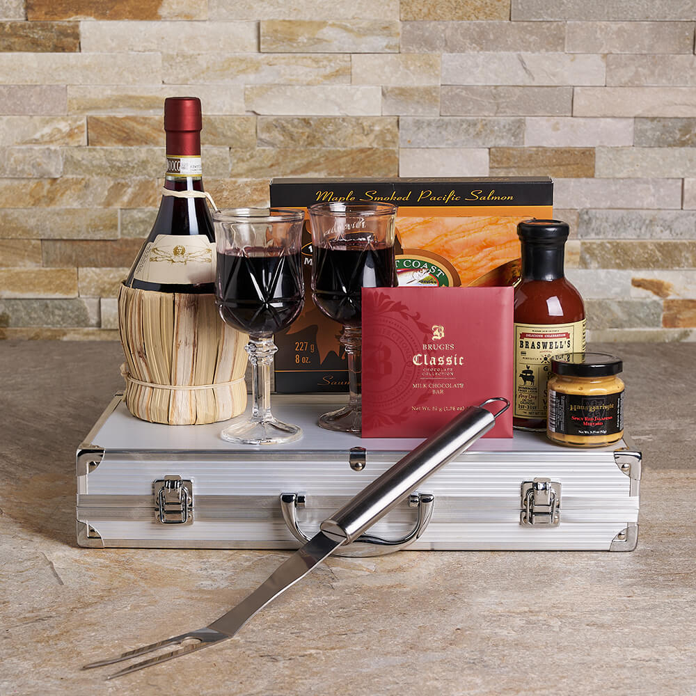 The Sommelier’s Wine Gift Case, wine gift, wine, gourmet gift, gourmet, grilling gift, grilling, grill gift, grill, bbq gift, bbq, barbecue gift, barbecue
