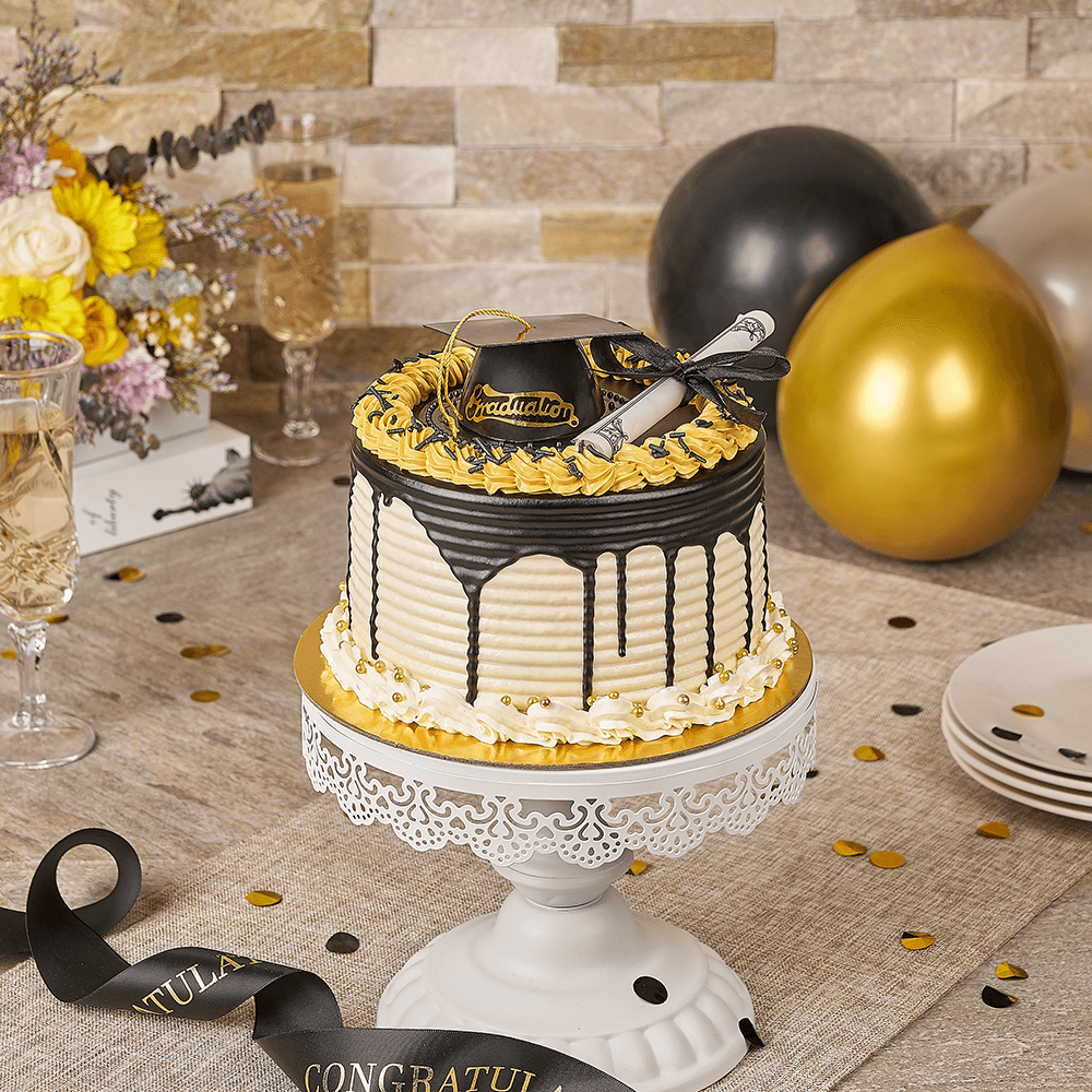 Big Ideas Graduation Cake, cake gift, cake, graduation gift, graduation, vanilla gift, vanilla, bakery gift, bakery, gourmet gift, gourmet