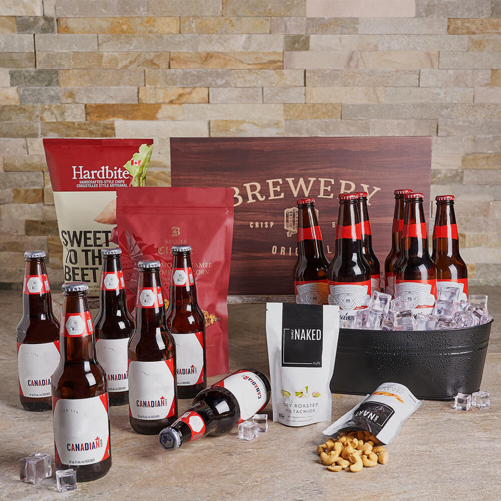 Brew &amp; Enticing Snack Gift, beer gift, beer, gourmet gift, gourmet