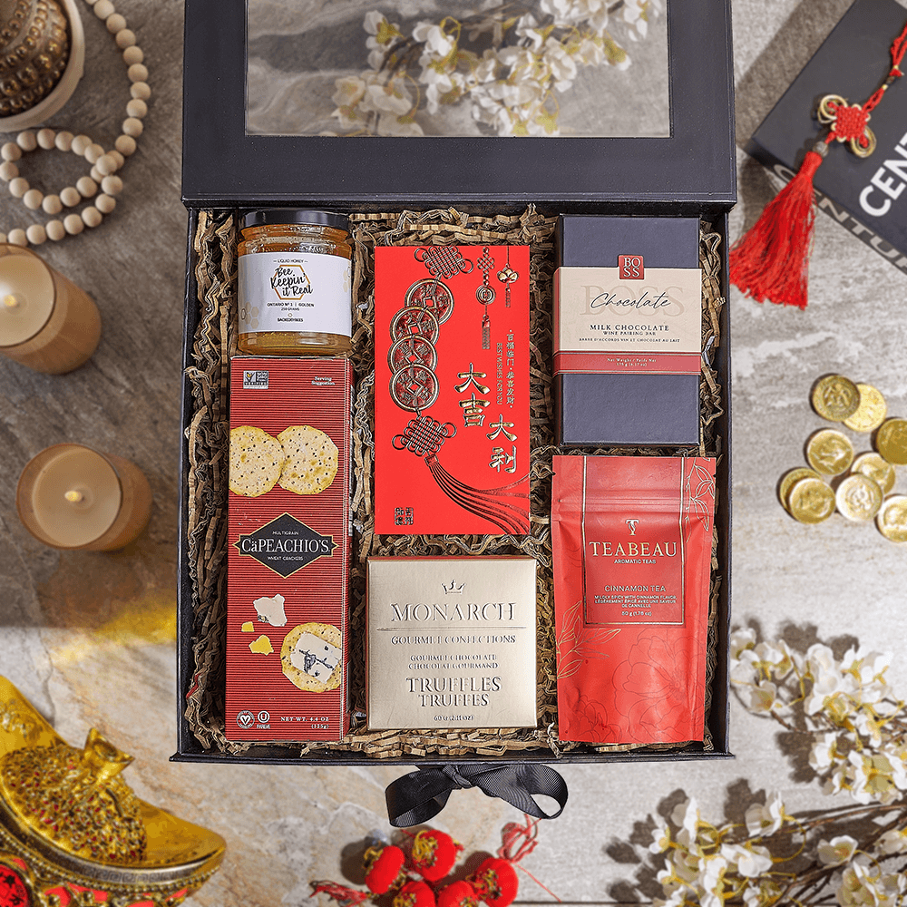 Chinese New Year Tea Box, chinese new year gift, chinese new year, lunar new year gift, lunar new year, tea gift, tea, Canada delivery