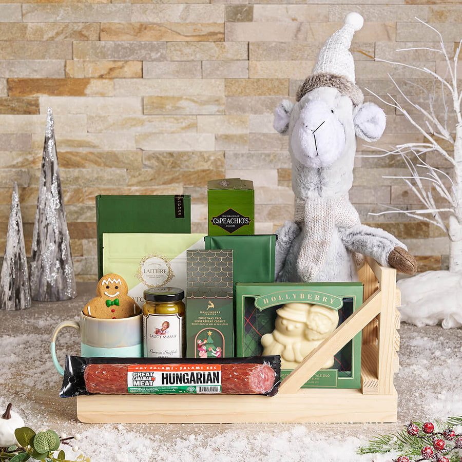 Christmas Coffee & Chocolate Gift Basket, christmas gift, christmas, holiday gift, holiday, gourmet gift, gourmet, chocolate gift, chocolate