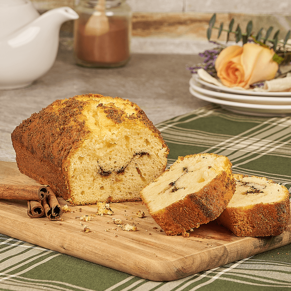 Cinnamon Swirl Bread Loaf, loaf gift, loaf, baked goods gift, baked goods, dessert gifts, dessert