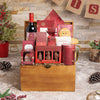 Cozy Holiday Wine Gift Basket, wine gift, wine, gourmet gift, gourmet, christmas gift, christmas, holiday gift, holiday