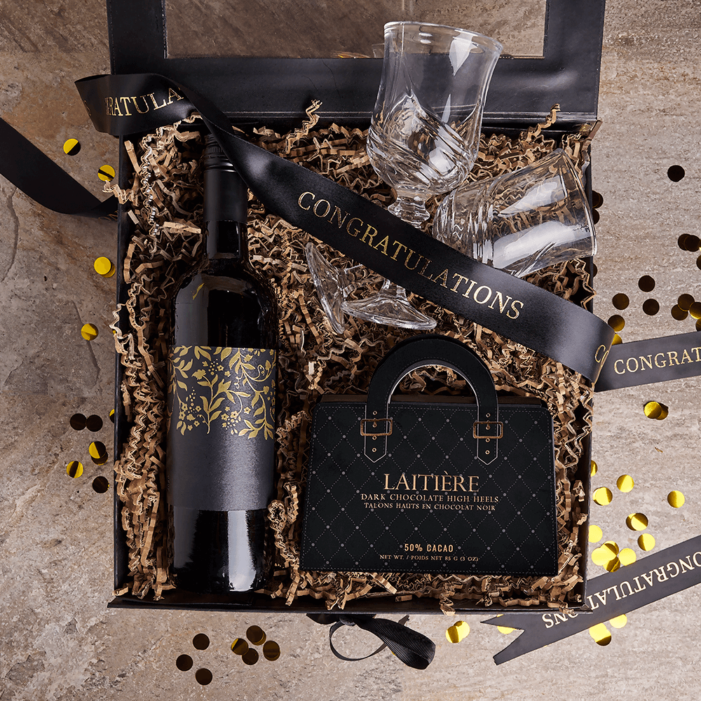 Graduation Wine & Chocolate Gift , wine gift, wine, chocolate gift, chocolate, graduation gift, graduation