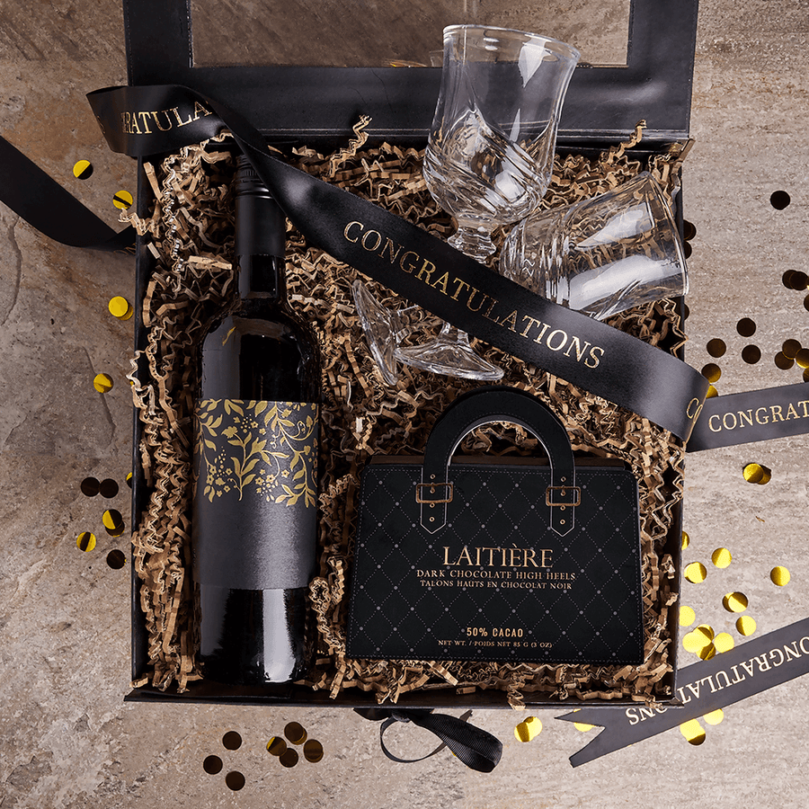 Graduation Wine & Chocolate Gift , wine gift, wine, chocolate gift, chocolate, graduation gift, graduation