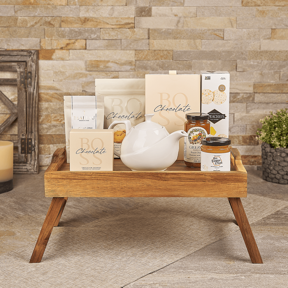 Halal Tea Time Gift Tray, halal gift, halal, tea gift, tea, chocolate gift, chocolate