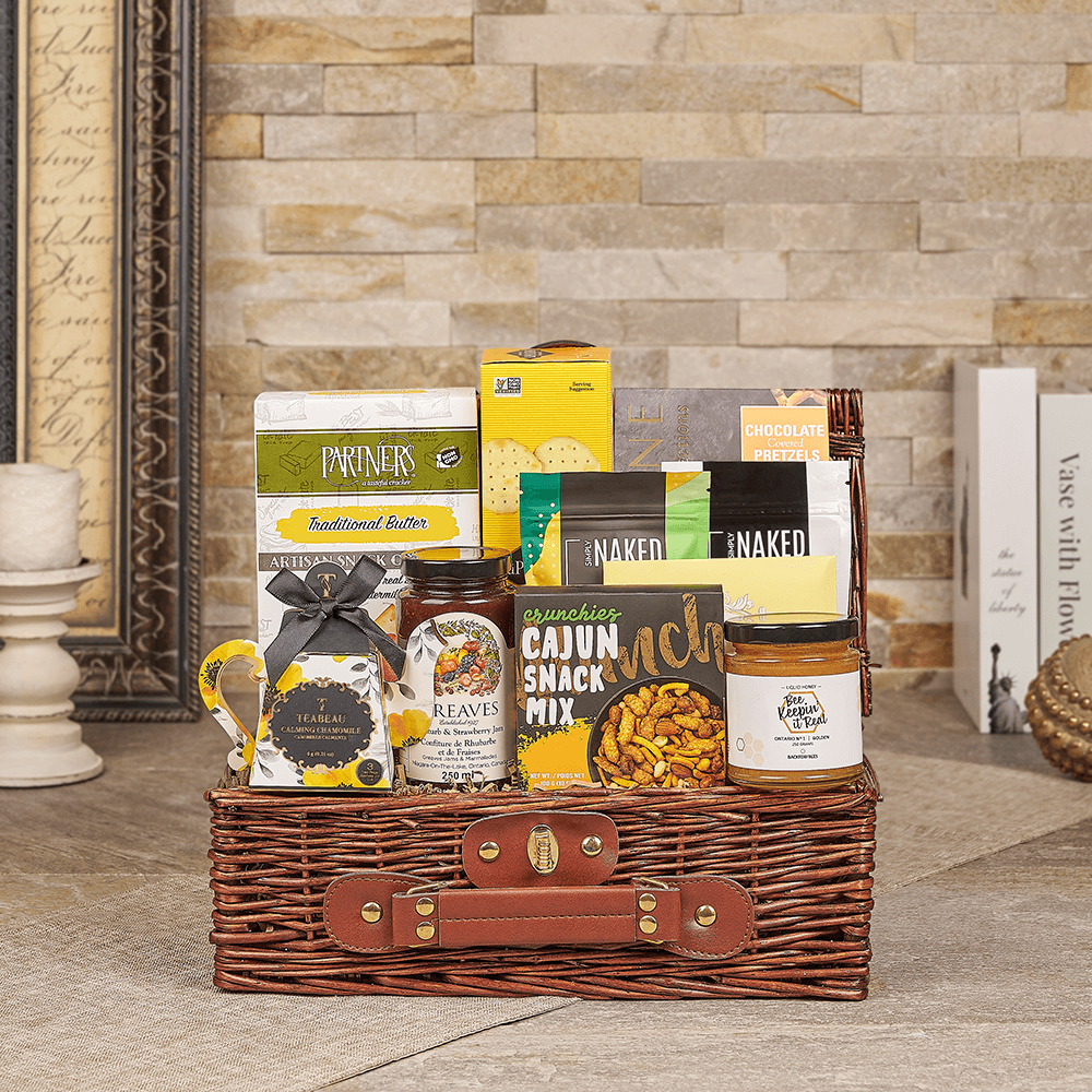 Halal Tea &amp; Snack Gift Basket, halal gift, halal, gourmet gift, gourmet, tea gift, tea