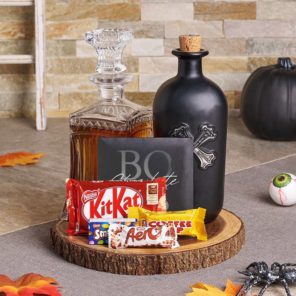 Halloween Spooktacular Spirits Gift Set, liquor gift, liquor, halloween gift, halloween, gourmet gift, gourmet, candy gift, candy
