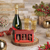 Holiday Cheers Champagne Gift Set, christmas gift, christmas, holiday gift, holiday, champagne gift, champagne, sparkling wine gift, sparkling wine, gourmet gift, gourmet